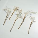 clear  flower petal series 【 hair pin set 】