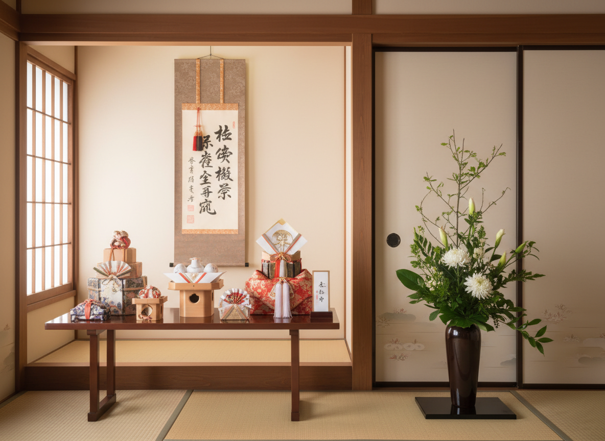 正式結納飾り付けの配置